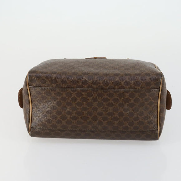 CELINE Macadam Canvas Bag PVC 3 Set Brown Auth mr1693