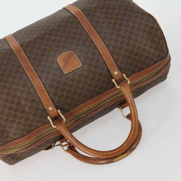 CELINE Macadam Canvas Bag PVC 3 Set Brown Auth mr1693