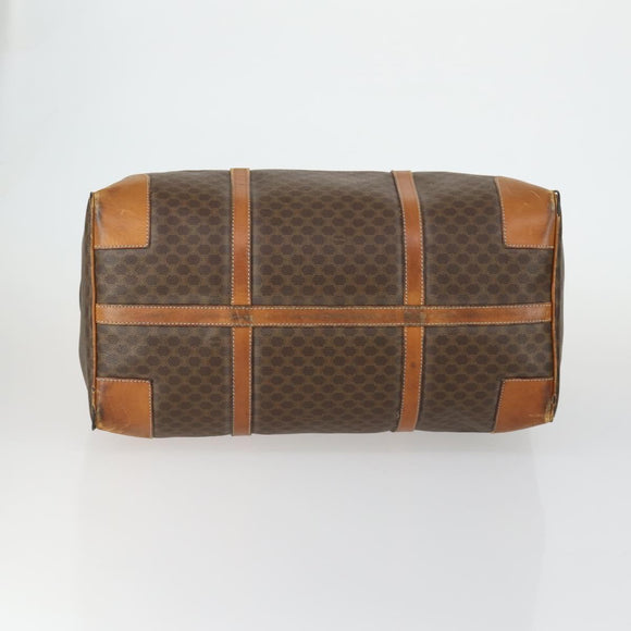 CELINE Macadam Canvas Bag PVC 3 Set Brown Auth mr1693