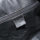 CELINE Macadam Canvas Boston Bag PVC Black Gold Auth mr1697-15