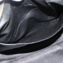 CELINE Macadam Canvas Boston Bag PVC Black Gold Auth mr1697-21