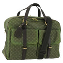 LOUIS VUITTON Monogram Mini mini claudine Boston Bag Khaki MB0082 LV Auth mr1701-1