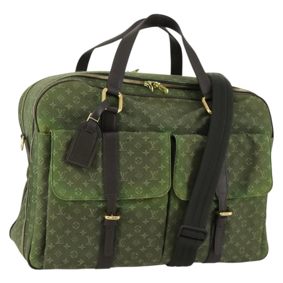 LOUIS VUITTON Monogram Mini mini claudine Boston Bag Khaki MB0082 LV Auth mr1701