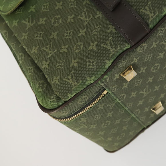 LOUIS VUITTON Monogram Mini mini claudine Boston Bag Khaki MB0082 LV Auth mr1701
