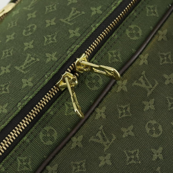 LOUIS VUITTON Monogram Mini mini claudine Boston Bag Khaki MB0082 LV Auth mr1701