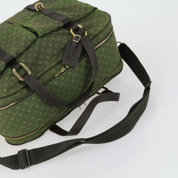 LOUIS VUITTON Monogram Mini mini claudine Boston Bag Khaki MB0082 LV Auth mr1701