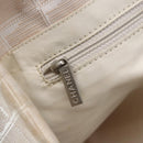 CHANEL New Travel line Hand Bag Nylon Beige Silver CC Auth mr1703-17