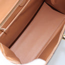 CELINE Macadam Canvas Hand Bag PVC Leather Brown Gold Auth mr1708A-11