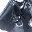 CELINE Shoulder Bag Leather Black Gold Auth mr1709-19