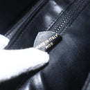 CELINE Shoulder Bag Leather Black Gold Auth mr1709-21