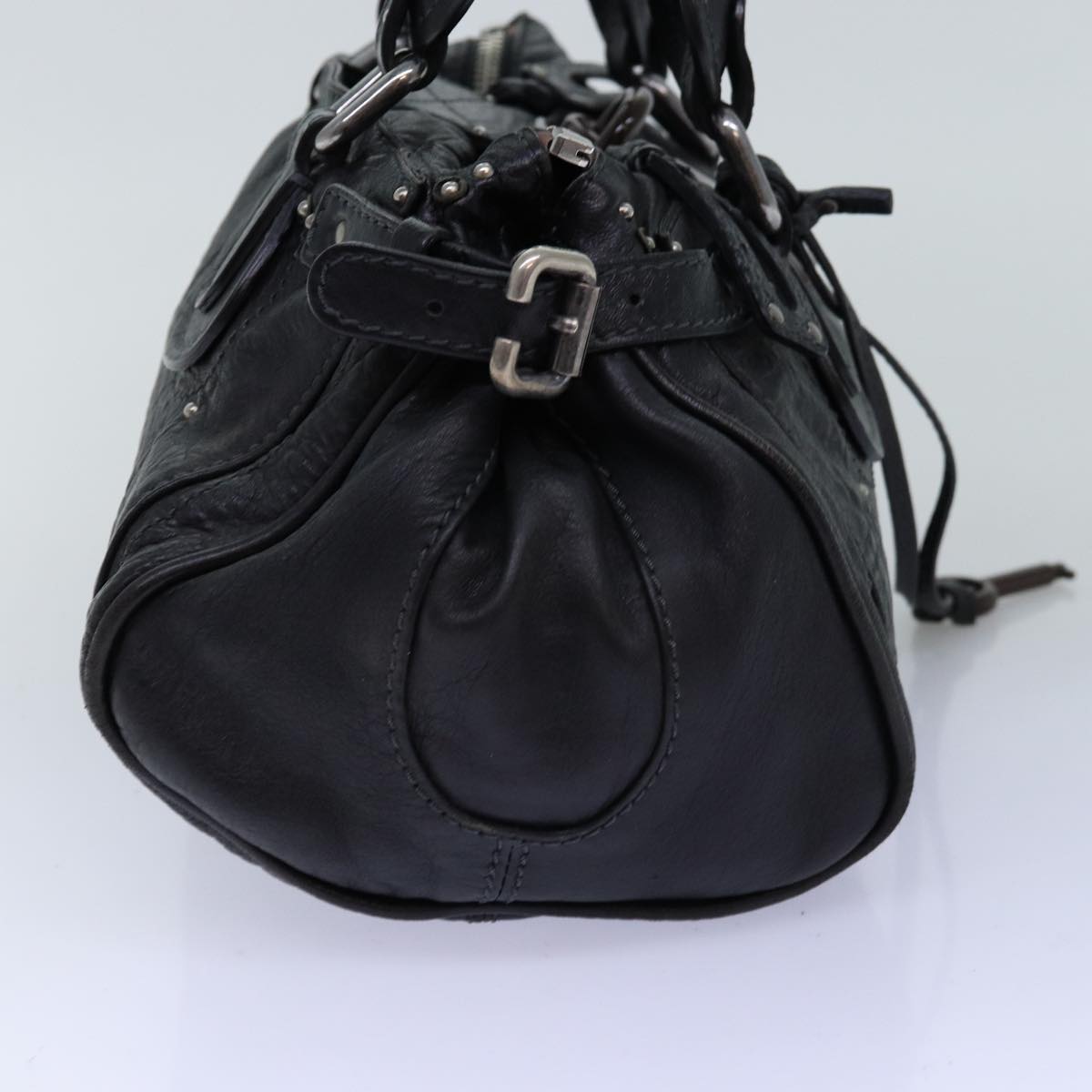 Chloe Paddington Hand Bag Leather Black Auth mr171