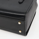 CELINE Hand Bag Leather Black Gold Auth mr1710-12