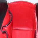 CELINE Hand Bag Leather Black Gold Auth mr1710-20