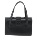 CELINE Hand Bag Leather Black Gold Auth mr1710-3