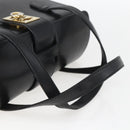 CELINE Hand Bag Leather Black Gold Auth mr1710-7