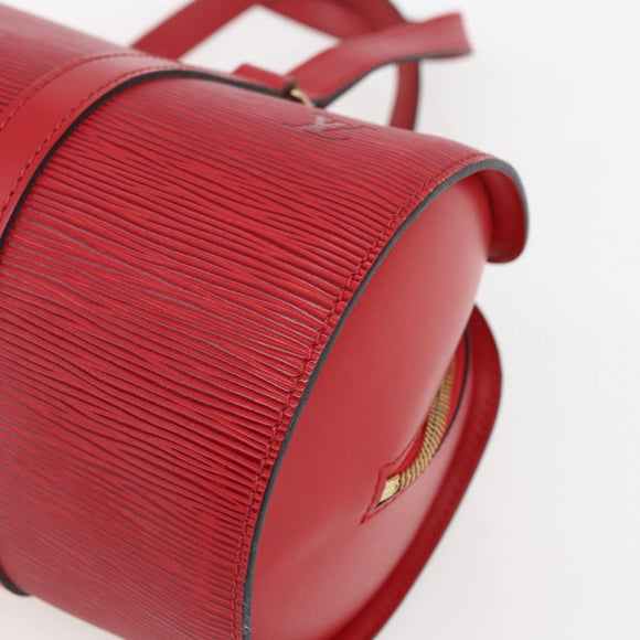 LOUIS VUITTON Epi Soufflot Hand Bag Red M52227 LV Auth mr1713