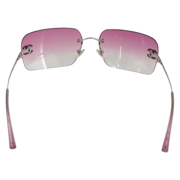 CHANEL Sunglasses plastic Pink 4017-D CC Auth mr1714V