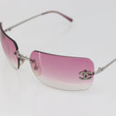 CHANEL Sunglasses plastic Pink 4017-D CC Auth mr1714V-7