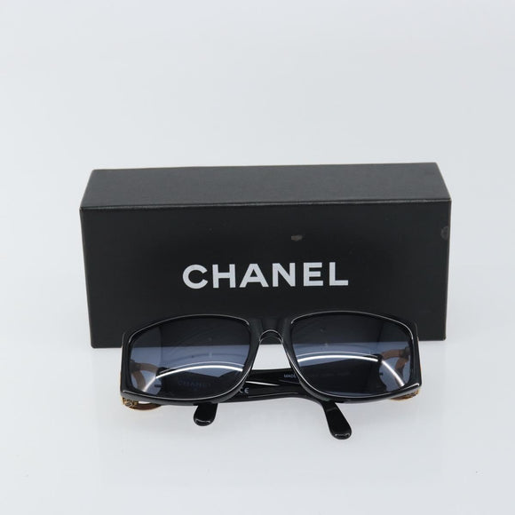 CHANEL Sunglasses plastic Black CC Auth mr1715