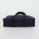 HERMES Her Line Fourre Tout Hand Bag Canvas 5 Set Black Navy gray Auth mr1716-25