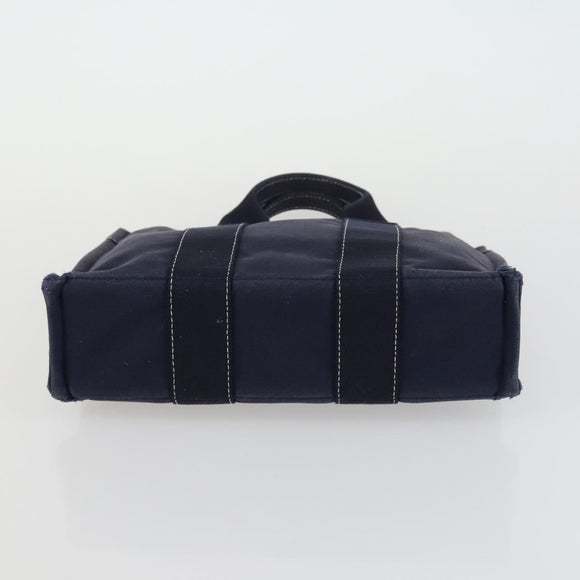 HERMES Her Line Fourre Tout Hand Bag Canvas 5 Set Black Navy gray Auth mr1716