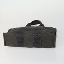 HERMES Her Line Fourre Tout Hand Bag Canvas 5 Set Black Navy gray Auth mr1716-5