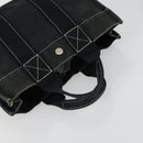 HERMES Her Line Fourre Tout Hand Bag Canvas 5 Set Black Navy gray Auth mr1716-9