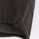 HERMES Her Line MM Hand Bag Canvas Gray Silver Auth mr1717-12