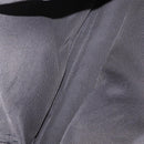 HERMES Her Line MM Hand Bag Canvas Gray Silver Auth mr1717-16