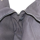 HERMES Her Line MM Hand Bag Canvas Gray Silver Auth mr1717-18