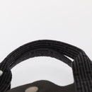 HERMES Her Line MM Hand Bag Canvas Gray Silver Auth mr1717-8