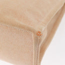 HERMES New Fourre Tout MM Hand Bag Canvas Orange Auth mr1718-13