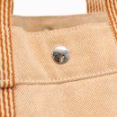 HERMES New Fourre Tout MM Hand Bag Canvas Orange Auth mr1718-15