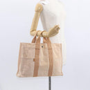 HERMES New Fourre Tout MM Hand Bag Canvas Orange Auth mr1718-23