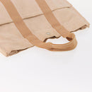 HERMES New Fourre Tout MM Hand Bag Canvas Orange Auth mr1718-6