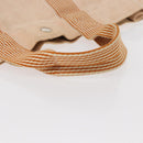 HERMES New Fourre Tout MM Hand Bag Canvas Orange Auth mr1718-7