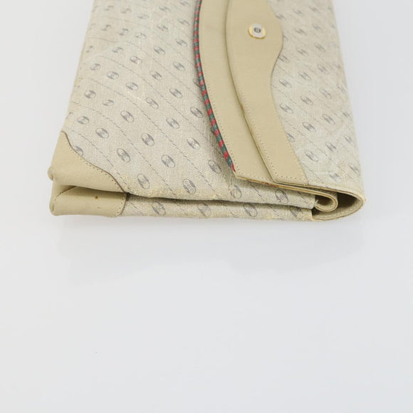 GUCCI GG Supreme Web Sherry Line Bag PVC Nylon 4 Set Beige Navy Auth mr1719
