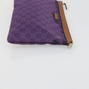GUCCI GG Supreme Web Sherry Line Bag PVC Nylon 4 Set Beige Navy Auth mr1719-16