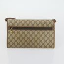GUCCI GG Supreme Web Sherry Line Bag PVC Nylon 4 Set Beige Navy Auth mr1719-21