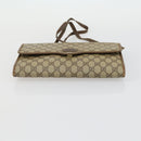 GUCCI GG Supreme Web Sherry Line Bag PVC Nylon 4 Set Beige Navy Auth mr1719-25
