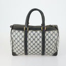 GUCCI GG Supreme Web Sherry Line Bag PVC Nylon 4 Set Beige Navy Auth mr1719-3