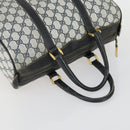 GUCCI GG Supreme Web Sherry Line Bag PVC Nylon 4 Set Beige Navy Auth mr1719-5
