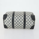 GUCCI GG Supreme Web Sherry Line Bag PVC Nylon 4 Set Beige Navy Auth mr1719-6