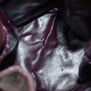 CARTIER Must Line Shoulder Bag Leather 5 Set Bordeaux Gold Auth mr1720-16