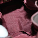 CARTIER Must Line Shoulder Bag Leather 5 Set Bordeaux Gold Auth mr1720-26