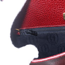 CARTIER Must Line Shoulder Bag Leather Bordeaux Gold Auth mr1721-15