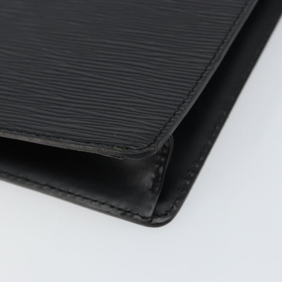 LOUIS VUITTON Epi Pochette Homme Clutch Bag Black M52522 LV Auth mr1729