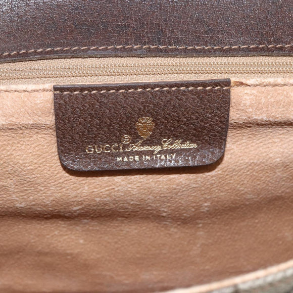 GUCCI GG Supreme Shoulder Bag PVC Beige Gold 904 02 050 Auth mr1730