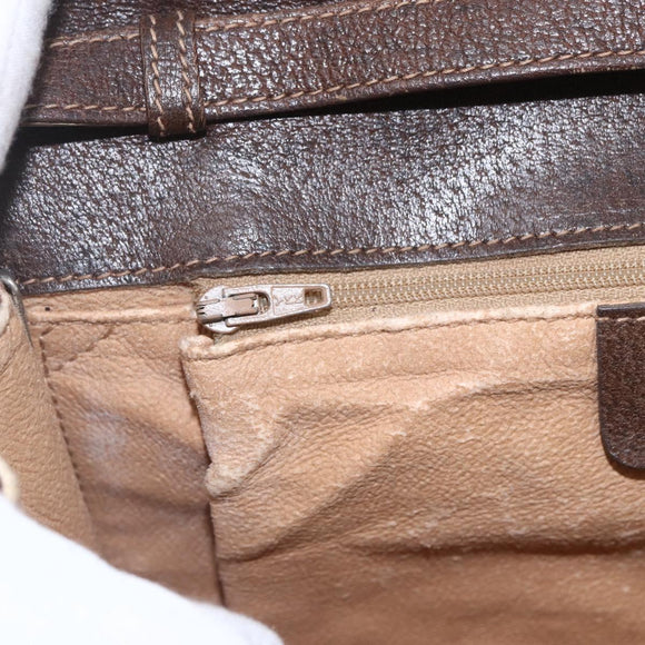 GUCCI GG Supreme Shoulder Bag PVC Beige Gold 904 02 050 Auth mr1730