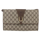 GUCCI GG Supreme Shoulder Bag PVC Beige Gold 904 02 050 Auth mr1730-2